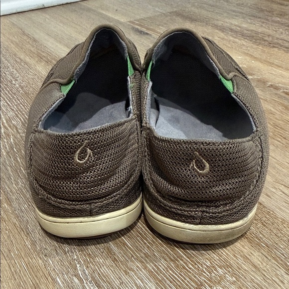 OluKai Mens Dark Brown Mesh Slip-On Loafers Size 9 main image 7